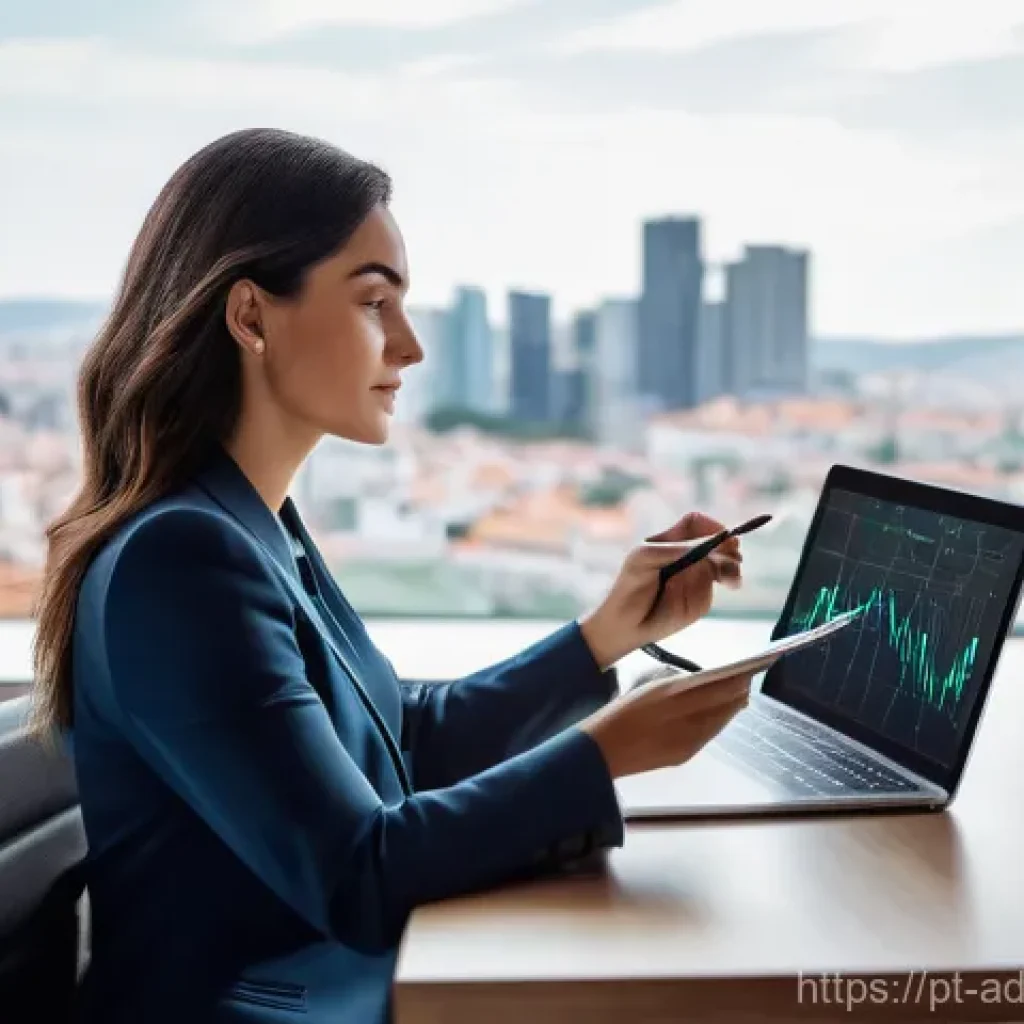 퍼포먼스 마케팅의 지표와 측정 방법 - **Prompt 1: Unlocking Digital Growth with ROI Analysis**
"A confident Portuguese female digital ...
