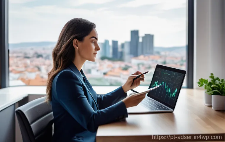 퍼포먼스 마케팅의 지표와 측정 방법 - **Prompt 1: Unlocking Digital Growth with ROI Analysis**
"A confident Portuguese female digital ...